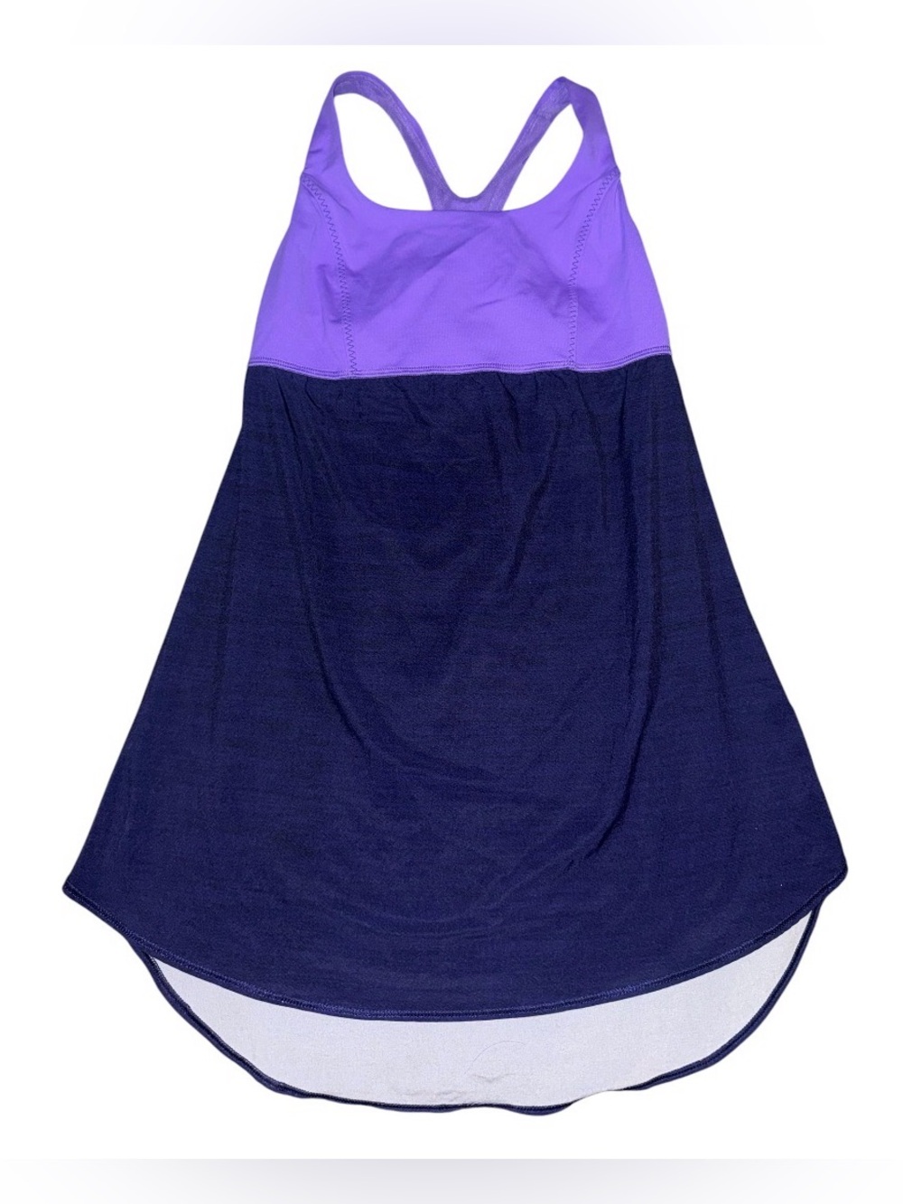 lululemon athletica Purple and Navy Racerback Tank Top
